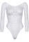 Эротическое боди-бодистокинг Leg Avenue Snap crotch thong back teddy White M/L