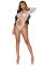 Эротическое боди Leg Avenue Top bodysuit with thong back White