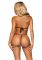 Эротический комплект с открытой чашкой Leg Avenue Open cup bra and pearl panty One Size Black