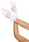 Короткие перчатки Leg Avenue Floral lace wristlength gloves White