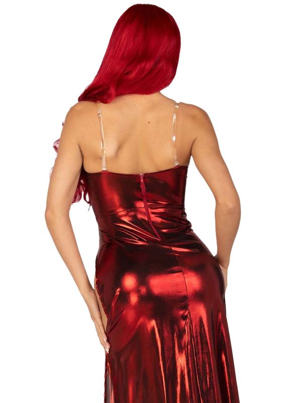 Эротическое платье Leg Avenue Shimmer bodysuit with skirt S
