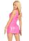 Виниловое мини-платье Leg Avenue Pink vinyl mini dress L, розовое