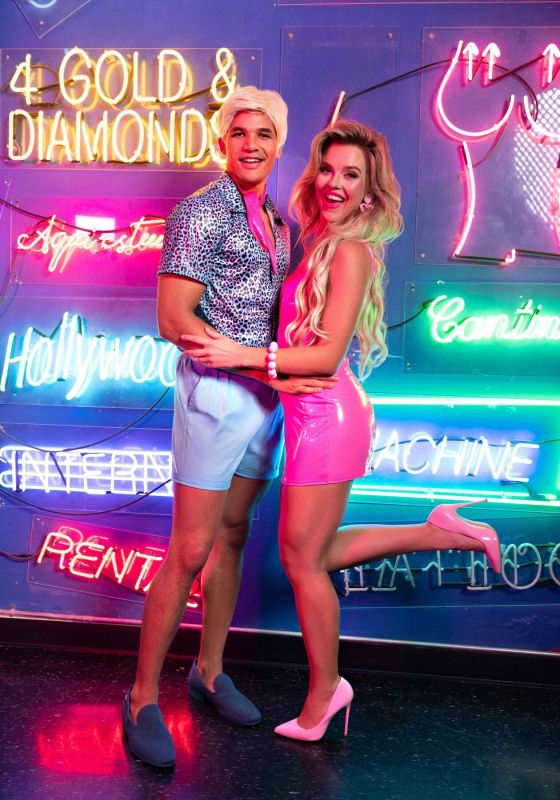 Виниловое мини-платье Leg Avenue Pink vinyl mini dress L, розовое
