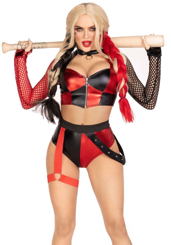 Эротический костюм Leg Avenue Crime Spree Sweetie Costume S, топ, шорты