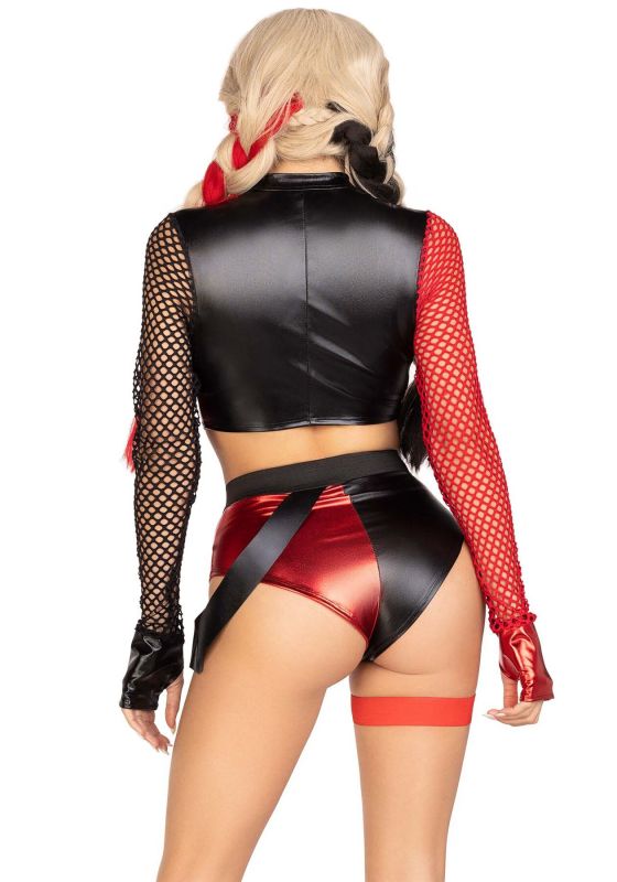 Эротический костюм Leg Avenue Crime Spree Sweetie Costume L, топ, шорты