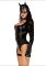 Эротический костюм кошечки Leg Avenue Fierce Feline L, боди, пояс с подвязкой, маска кошки
