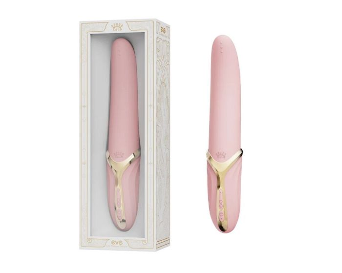Вибратор Zalo – EVE Sakura Pink, вибрация + ротация, имитация язычка, подогрев до 39 °C