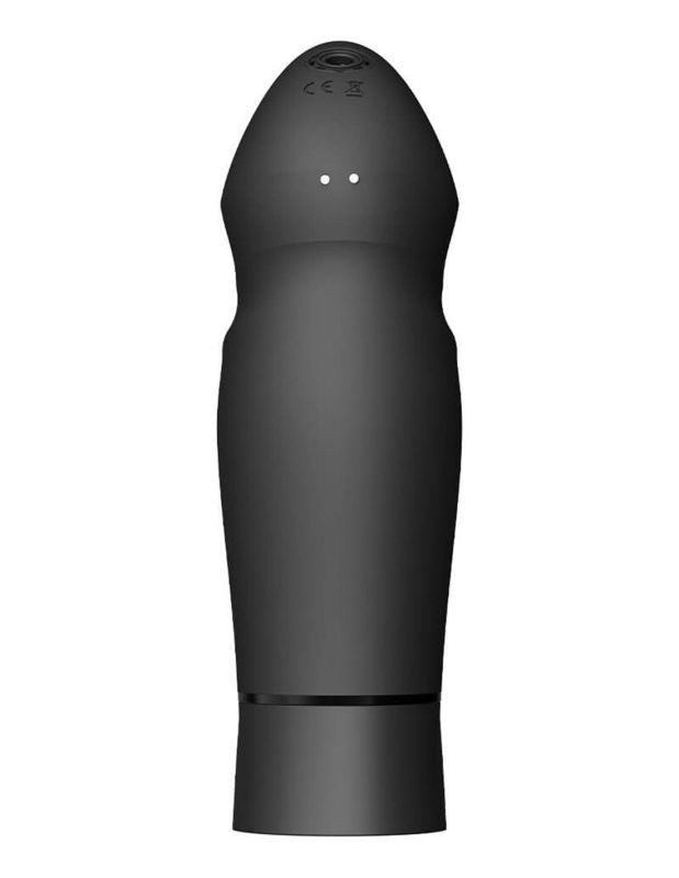 Компактная смарт секс-машина Zalo – Sesh Obsidian Black, 2 насадки, пульт ДУ, кристалл Swarovski