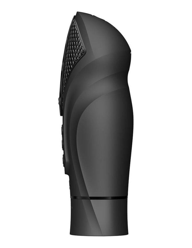 Компактная смарт секс-машина Zalo – Sesh Obsidian Black, 2 насадки, пульт ДУ, кристалл Swarovski
