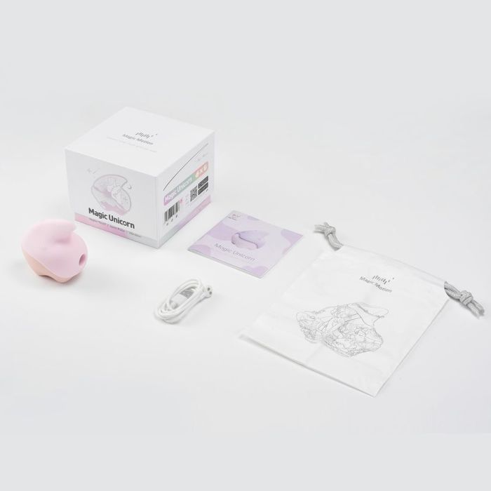 Вакуумный клиторальный смарт-стимулятор Magic Motion Unicorn Pink с вибрацией