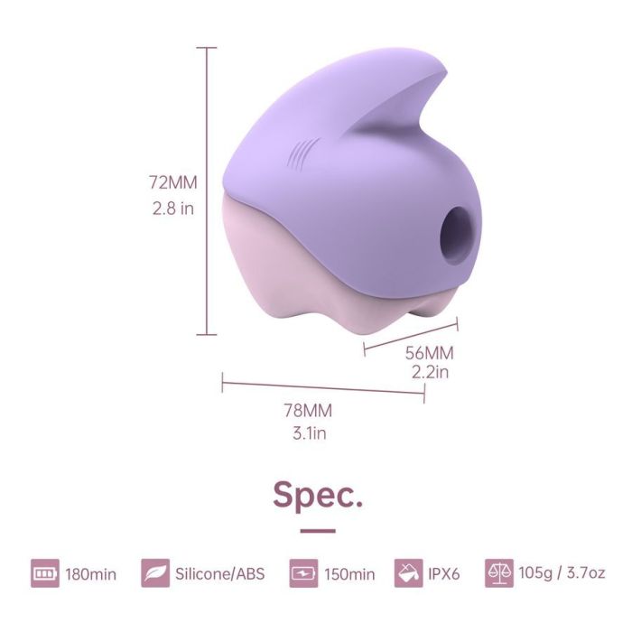 Вакуумный клиторальный смарт-стимулятор Magic Motion Unicorn Purple с вибрацией