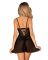 Эротический комплект Obsessive Chemeris babydoll & thong XS/S, пеньюар и стринги