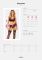 Комплект Obsessive Chemeris 3-pcs set XL/2XL, стринги, пояс для чулок, бюстгальтер