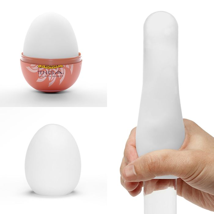 Мастурбатор-яйцо Tenga Egg Shiny II, плотный TPE, пробник лубриканта 5 мл