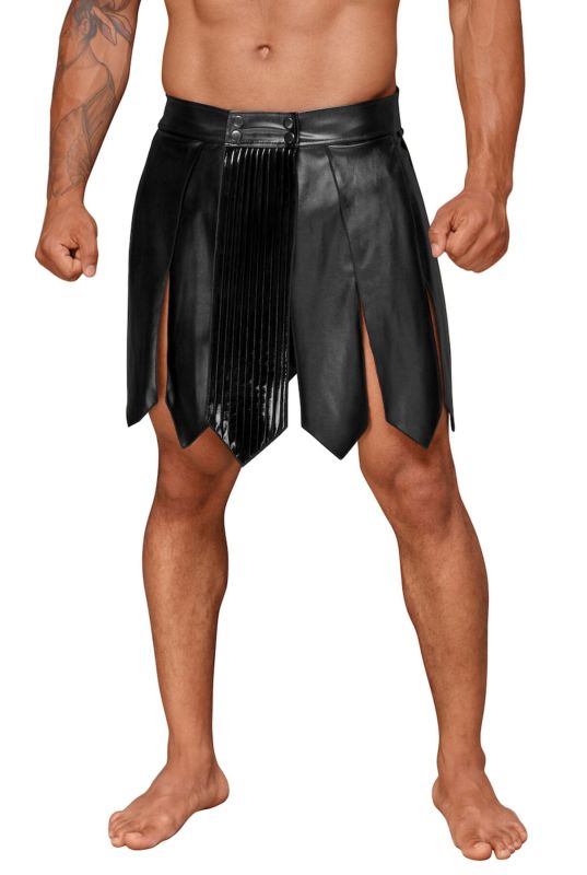 Мужская юбка гладиатора Noir Handmade H053 Eco leather men's gladiator skirt - L
