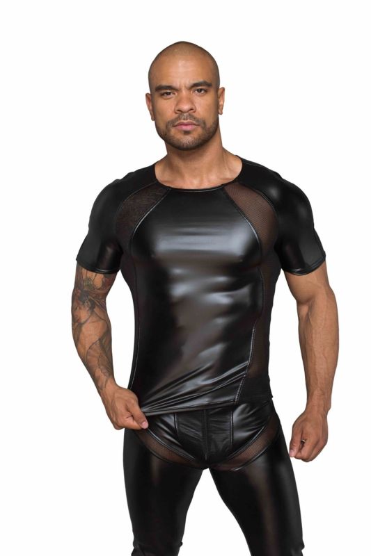 Футболка Noir Handmade H056 Men's T-shirt made of powerwetlook - L