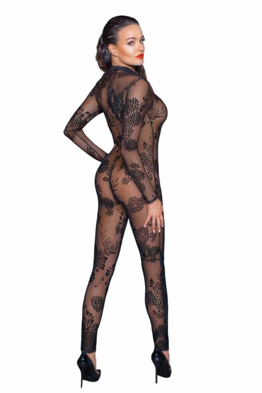 (SALE) Бодистокинг Noir Handmade F237 Long tulle overall - L