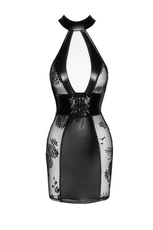 Платье Noir Handmade F238 Short tulle dress with powerwetlook inserts - M