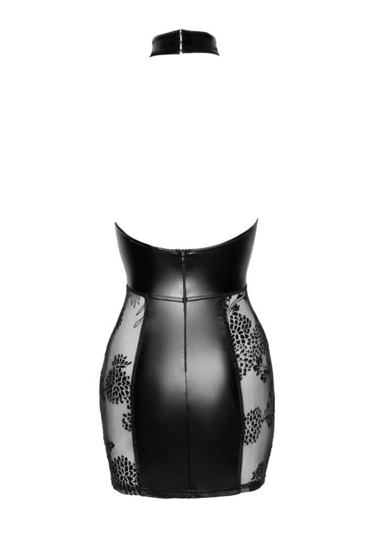 Платье Noir Handmade F238 Short tulle dress with powerwetlook inserts - 3XL