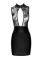 (SALE) Платье Noir Handmade F241 Short dress with powerwetlook skirt and tulle top - M