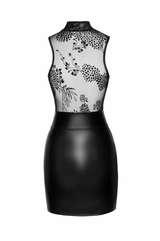 Платье Noir Handmade F241 Short dress with powerwetlook skirt and tulle top - 3XL