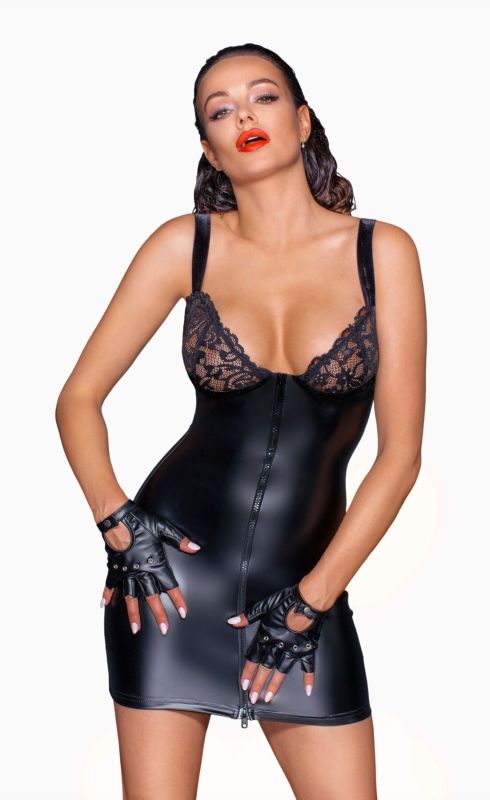Платье Noir Handmade F254 Powerwetlook mini-dress - XL