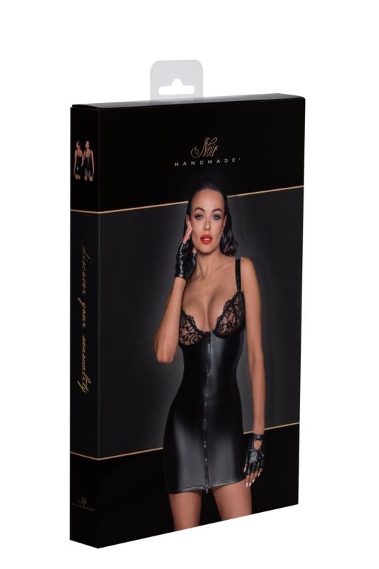 Платье Noir Handmade F254 Powerwetlook mini-dress - 3XL