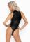 Боди Noir Handmade F294 Powerwetlook bodysuit with front zipper - XXL