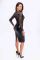 Платье Noir Handmade F295 Euphoria lace and wetlook midi dress - S