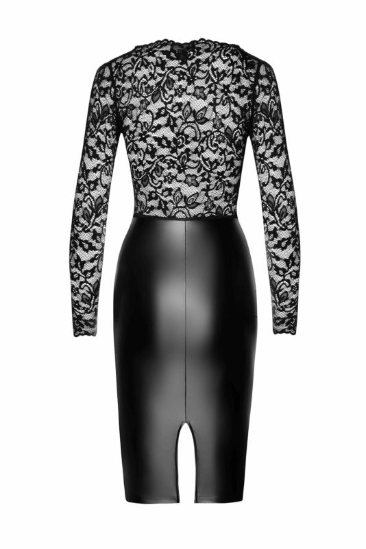 Платье Noir Handmade F295 Euphoria lace and wetlook midi dress - M
