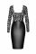 Платье Noir Handmade F295 Euphoria lace and wetlook midi dress - M