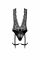 Боди Noir Handmade F297 Libido Deep-V bodysuit with collar, pearl chain and garter - S