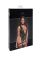 Боди Noir Handmade F297 Libido Deep-V bodysuit with collar, pearl chain and garter - XXL