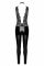 Комбинезон Noir Handmade F298 Libido Deep-V catsuit with collar and pearl chain - L