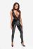 Комбинезон Noir Handmade F298 Libido Deep-V catsuit with collar and pearl chain - XL