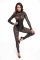 Комбинезон Noir Handmade F299 Enigma lace catsuit with underbust bodice - L