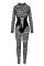 Комбинезон Noir Handmade F299 Enigma lace catsuit with underbust bodice - XL