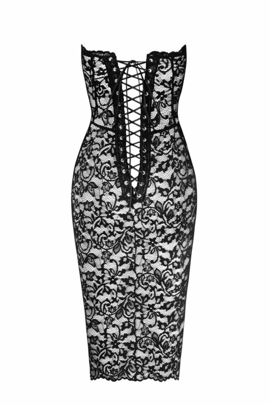 Платье Noir Handmade F301 Catalyst lace up midi dress - M