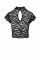 Топ Noir Handmade F303 Essence lace top with high collar - XXL