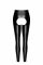 Лeггинсы Noir Handmade F304 Taboo wetlook leggings with open crotch and bum - M