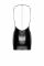 Платье Noir Handmade F307 Mirage wetlook mini dress with jewelry rhinestone chain - M