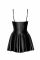 Платье Noir Handmade F308 Dreamer wetlook corset mini dress with front zipper - M