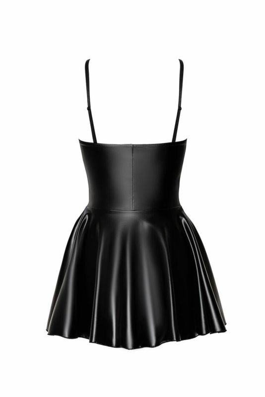 Платье Noir Handmade F308 Dreamer wetlook corset mini dress with front zipper - M
