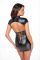Платье Noir Handmade F309 Fantasy wetlook mini dress with lace up back - XL