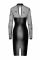 Платье Noir Handmade F310 Sublime wetlook and flocked mesh midi dress - L