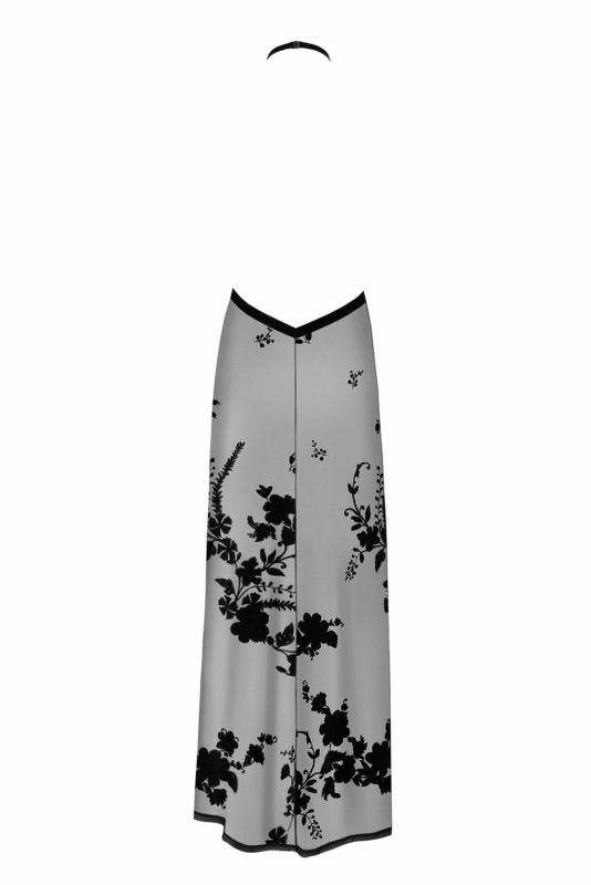 Платье Noir Handmade F312 Divinity long flocked mesh dress with open back - M