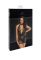 Платье Noir Handmade F313 Mythos mini flocked mesh dress with jewelry rhinestone chain - XXL