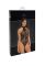Боди Noir Handmade F314 Ego flocked mesh halter bodysuit - M