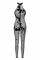 Бодистокинг Noir Handmade F315 Ego flocked mesh halter catsuit - M