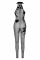 Бодистокинг Noir Handmade F315 Ego flocked mesh halter catsuit - M